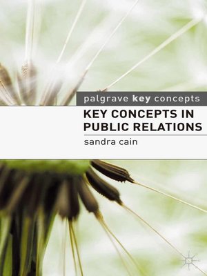 cover image of Key Concepts in Public Relations